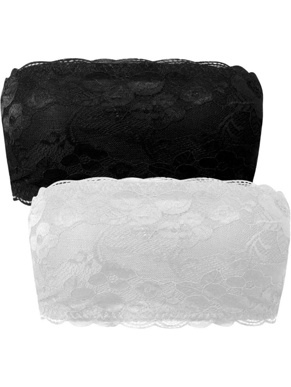 Lace Strapless Padded Bralette - Comfortable Bandeau Bra for All-Day Wear